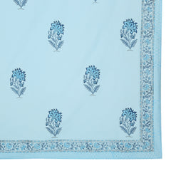 Hand Block Printed Super King Double Percale Cotton Bedsheet